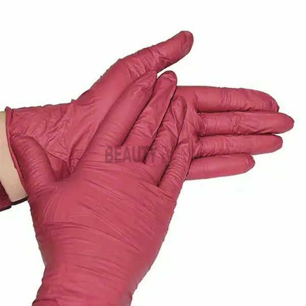 Рукавички нітрилові бордові MediOk Ruby XS 3,8гр.100шт. RO-001591 фото