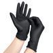 Рукавички нітрилові чорні Nitrylex Black XS - Ящик 10 уп &times; 100 шт (1000 шт) RO-001311 фото 6